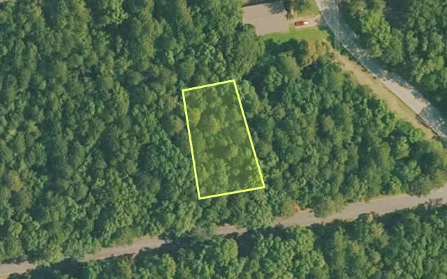 Aerial view of VAN BUREN County parcel 4400-11156-0000 — Arkansas post-auction with approximate parcel outline