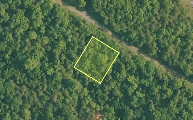 Aerial view of BAXTER County parcel 010-02399-000 — Arkansas post-auction with approximate parcel outline