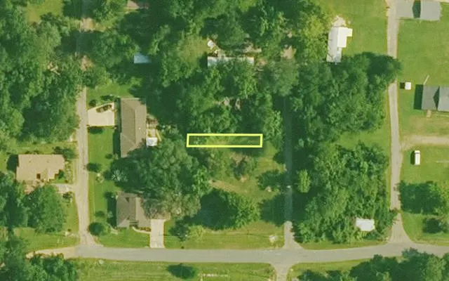 Aerial view of OUACHITA County parcel 949-00068-000R — Arkansas post-auction with approximate parcel outline