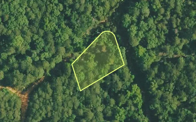 Aerial view of VAN BUREN County parcel 4200-02443-0000 — Arkansas post-auction with approximate parcel outline