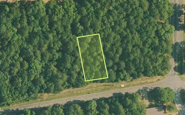 Aerial view of VAN BUREN County parcel 4400-11207-0000 — Arkansas post-auction with approximate parcel outline