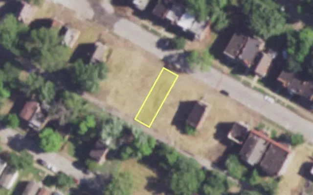 Aerial view of 3936 MAFFITT AV — vacant lot, St. Louis with approximate parcel outline