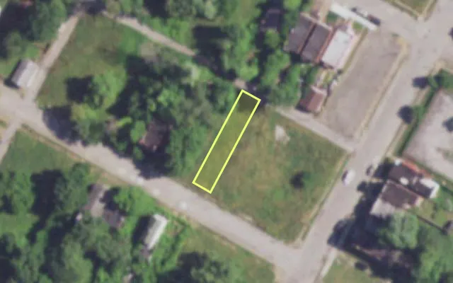 Aerial view of 4213 COTE BRILLIANTE AV — vacant lot, St. Louis with approximate parcel outline