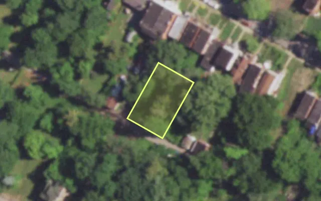 Aerial view of 4816 R LEDUC ST — vacant lot, St. Louis with approximate parcel outline