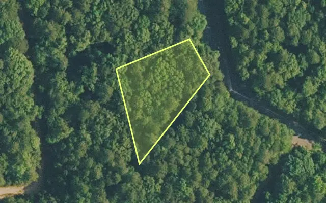 Aerial view of VAN BUREN County parcel 4400-14109-0000 — Arkansas post-auction with approximate parcel outline