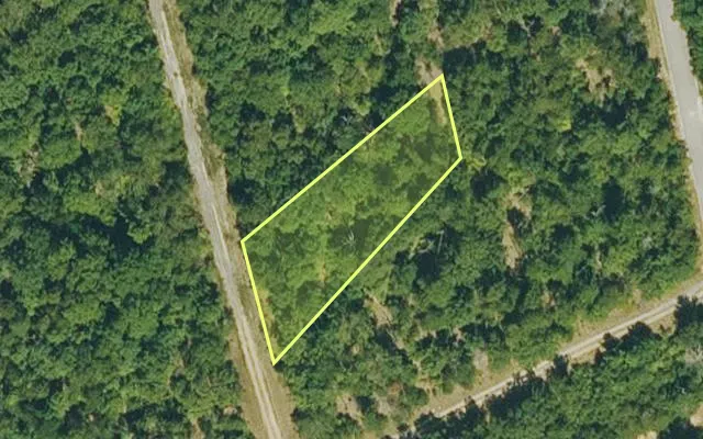 Aerial view of IZARD County parcel 800-14289-000 — Arkansas post-auction with approximate parcel outline