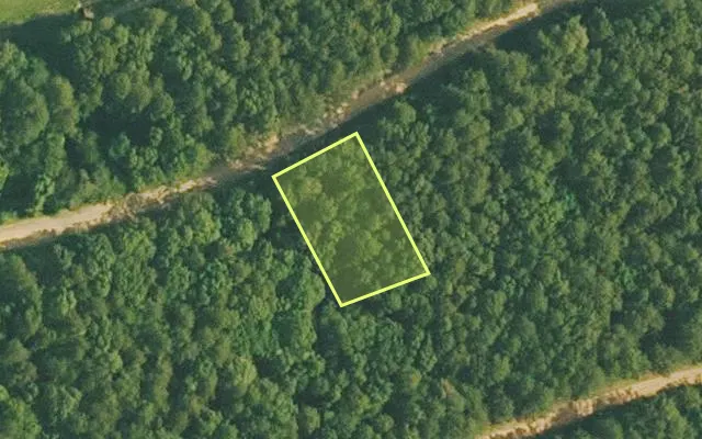 Aerial view of VAN BUREN County parcel 4400-22393-0000 — Arkansas post-auction with approximate parcel outline