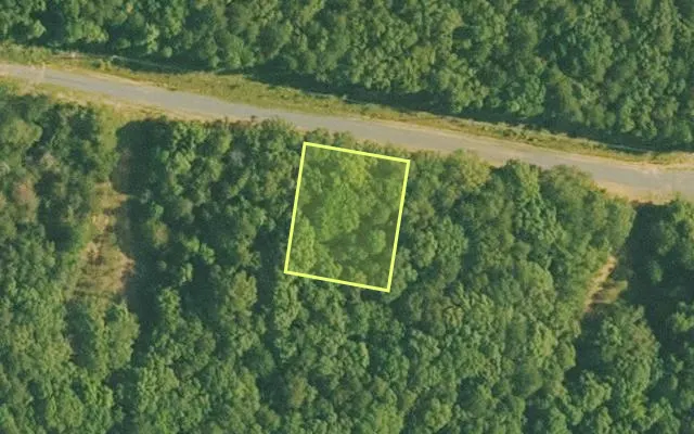 Aerial view of VAN BUREN County parcel 4400-22108-0000 — Arkansas post-auction with approximate parcel outline