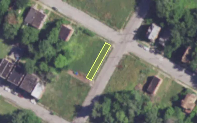Aerial view of 4000 COTE BRILLIANTE AV — vacant lot, St. Louis with approximate parcel outline