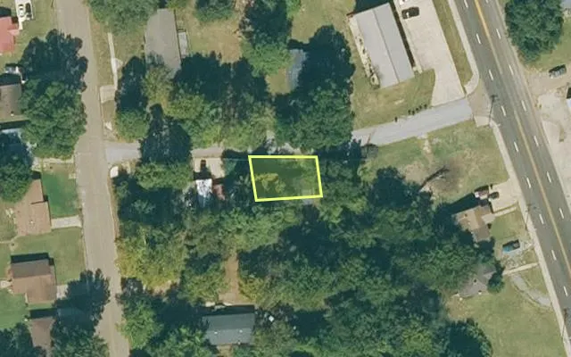 Aerial view of ST FRANCIS County parcel 0704-00005-0001 — Arkansas post-auction with approximate parcel outline