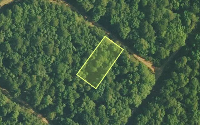 Aerial view of VAN BUREN County parcel 4400-15128-0000 — Arkansas post-auction with approximate parcel outline