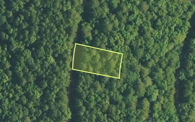 Aerial view of VAN BUREN County parcel 4400-14160-0000 — Arkansas post-auction with approximate parcel outline