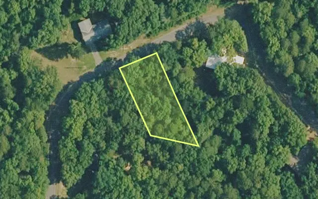 Aerial view of VAN BUREN County parcel 4350-02038-0000 — Arkansas post-auction with approximate parcel outline
