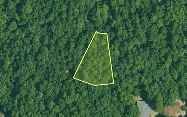 Aerial view of GARLAND County parcel 61975 — Arkansas post-auction with approximate parcel outline
