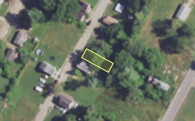 Aerial view of 3120 MARNICE PL — vacant lot, St. Louis with approximate parcel outline