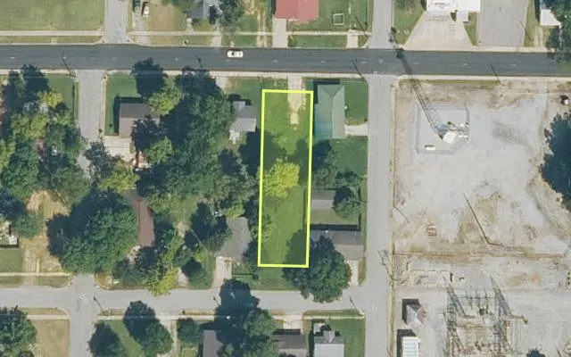 Aerial view of GREENE County parcel 1615-00029-000 — Arkansas post-auction with approximate parcel outline