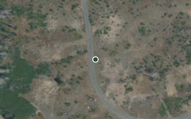Aerial view of 0.3 acres in Butte, CA — 16022; approximate location marked
