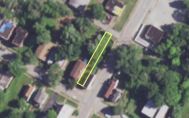 Aerial view of 4103 LEXINGTON AV — vacant lot, St. Louis with approximate parcel outline