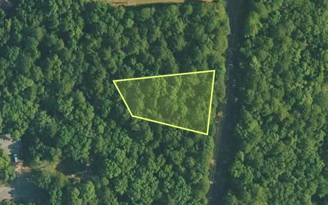 Aerial view of VAN BUREN County parcel 4400-08047-0000 — Arkansas post-auction with approximate parcel outline
