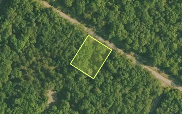 Aerial view of BAXTER County parcel 010-02492-000 — Arkansas post-auction with approximate parcel outline