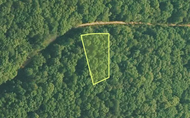 Aerial view of VAN BUREN County parcel 4500-01208-0000 — Arkansas post-auction with approximate parcel outline
