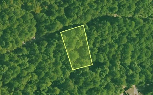 Aerial view of SALINE County parcel 668-00158-000 — Arkansas post-auction with approximate parcel outline