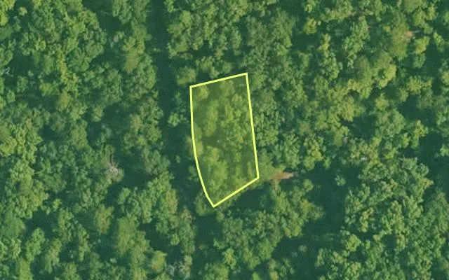Aerial view of SALINE County parcel 672-00128-000 — Arkansas post-auction with approximate parcel outline