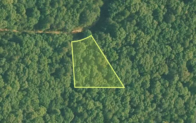 Aerial view of VAN BUREN County parcel 4500-01203-0000 — Arkansas post-auction with approximate parcel outline
