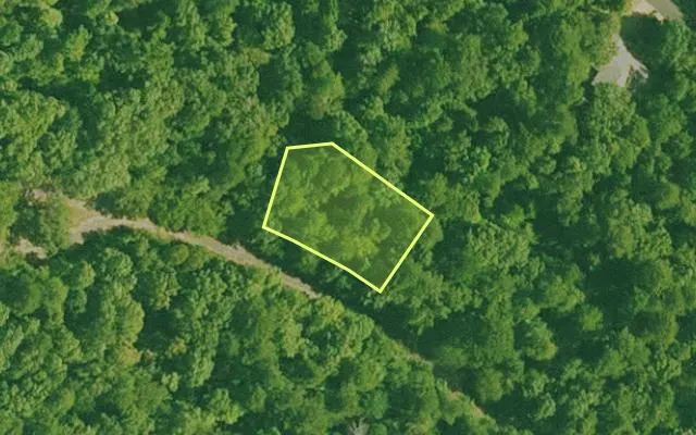 Aerial view of SALINE County parcel 640-00028-000 — Arkansas post-auction with approximate parcel outline