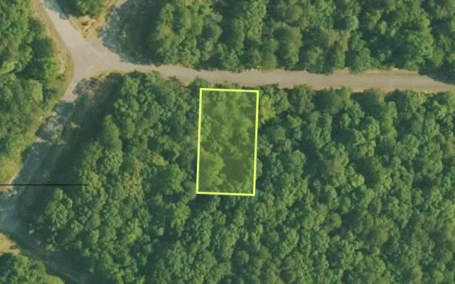 Aerial view of VAN BUREN County parcel 4400-22181-0000 — Arkansas post-auction with approximate parcel outline