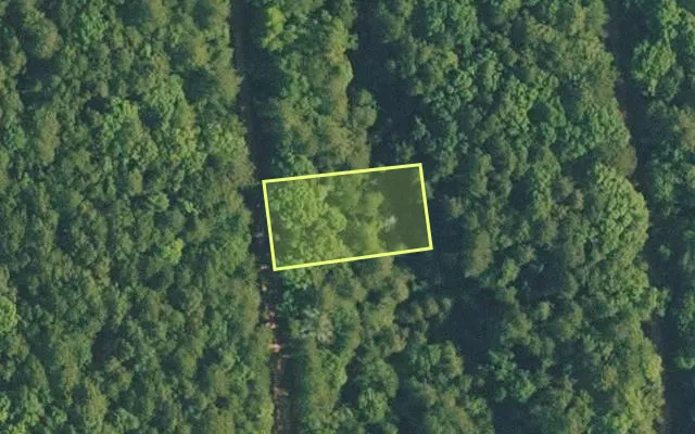 Aerial view of VAN BUREN County parcel 4400-14195-0000 — Arkansas post-auction with approximate parcel outline