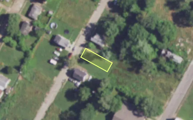 Aerial view of 3110 MARNICE PL — vacant lot, St. Louis with approximate parcel outline