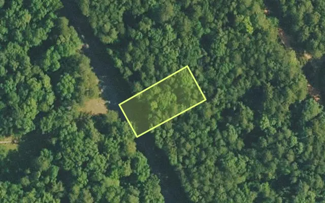 Aerial view of VAN BUREN County parcel 4400-18167-0000 — Arkansas post-auction with approximate parcel outline