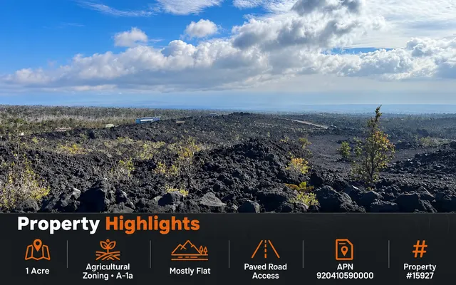 LandCentral listing preview for 1 acres in Hawaii, HI — 15927