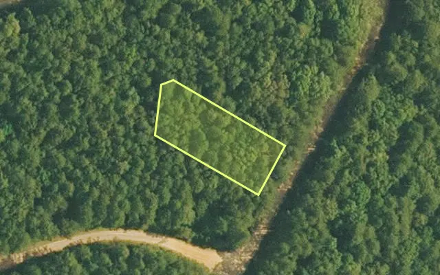 Aerial view of VAN BUREN County parcel 4400-22404-0000 — Arkansas post-auction with approximate parcel outline