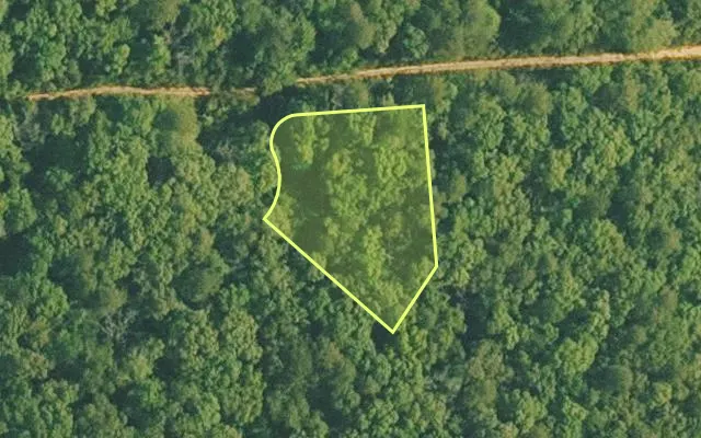 Aerial view of VAN BUREN County parcel 4500-01364-0000 — Arkansas post-auction with approximate parcel outline