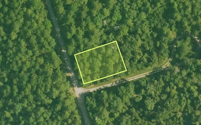 Aerial view of SALINE County parcel 500-00092-000 — Arkansas post-auction with approximate parcel outline