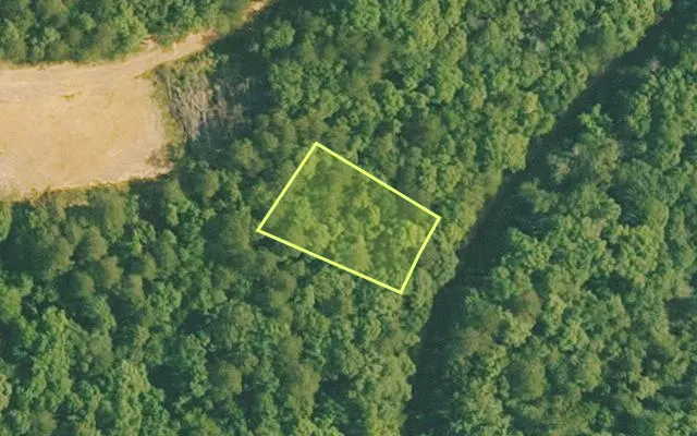 Aerial view of VAN BUREN County parcel 4500-02464-0000 — Arkansas post-auction with approximate parcel outline