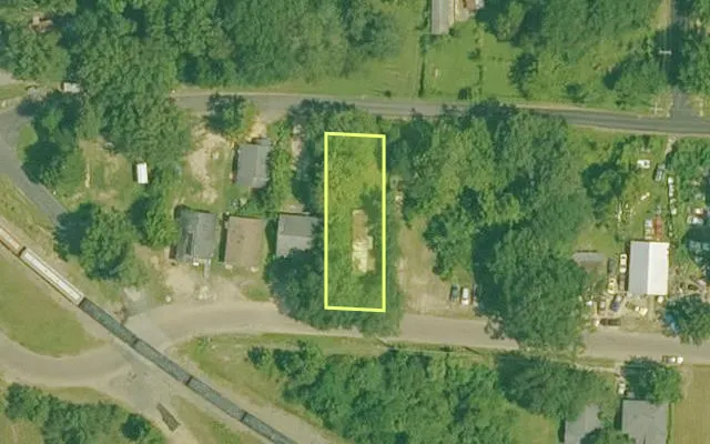 Aerial view of UNION County parcel 03760-00013-0000 — Arkansas post-auction with approximate parcel outline