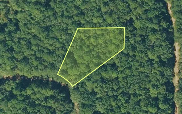 Aerial view of VAN BUREN County parcel 4300-13007-0000 — Arkansas post-auction with approximate parcel outline