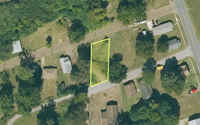 Aerial view of ST FRANCIS County parcel 0710-00016-0000 — Arkansas post-auction with approximate parcel outline