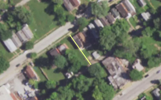 Aerial view of 5030 H CLAXTON AV — vacant lot, St. Louis with approximate parcel outline