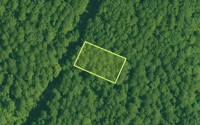 Aerial view of GARLAND County parcel 65162 — Arkansas post-auction with approximate parcel outline
