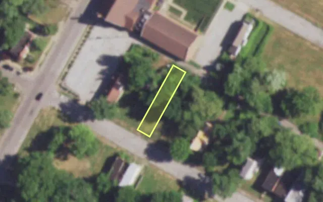 Aerial view of 4355 GARFIELD AV — vacant lot, St. Louis with approximate parcel outline