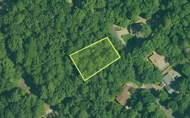 Aerial view of GARLAND County parcel 61236 — Arkansas post-auction with approximate parcel outline