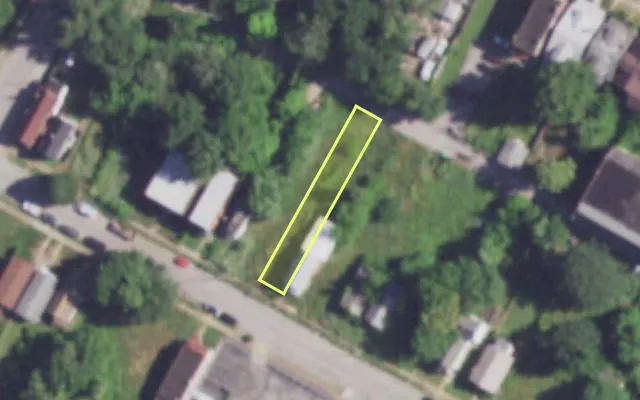 Aerial view of 4141 LEXINGTON AV — vacant lot, St. Louis with approximate parcel outline