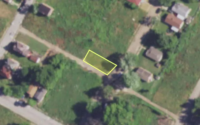 Aerial view of 3021 CLARENCE AV — vacant lot, St. Louis with approximate parcel outline