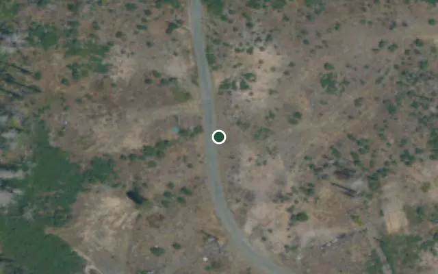 Aerial view of 0.29 acres in Butte, CA — 16025; approximate location marked