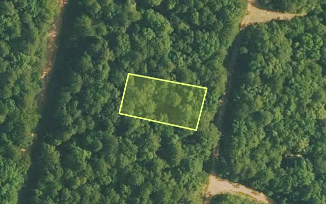 Aerial view of VAN BUREN County parcel 4050-03118-0000 — Arkansas post-auction with approximate parcel outline
