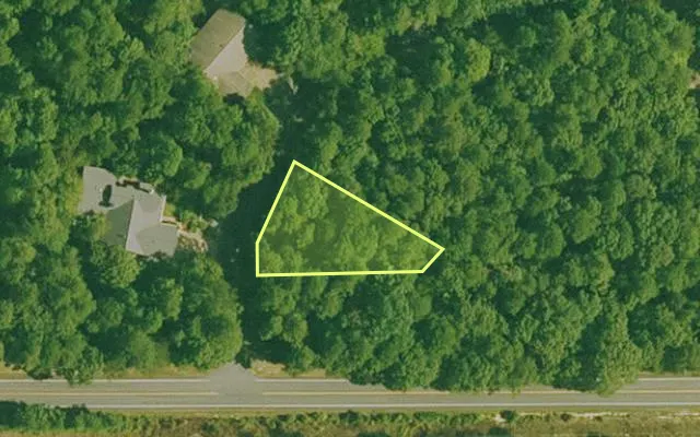 Aerial view of GARLAND County parcel 69387 — Arkansas post-auction with approximate parcel outline